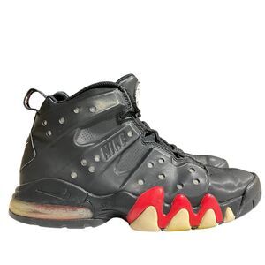 Nike Air Max Sneakers Mens 8.5 Black Basketball Max Barkley Hyperfuse 488119-061